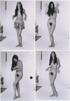 cca 1975 Szállodában levetkezett gátlások, 8 db korabeli, finoman erotikus felvétel modern nagyítása...