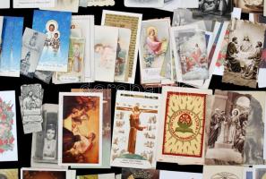 cca 1930-90 Vegyes szentkép tétel benne litho is, 100db különböző méretben és minőségben, cca 6x3cm ...