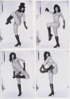 cca 1975 Bűbájos bűvészsegéd, 9 db korabeli, finoman erotikus felvétel modern nagyítása, 13x9 cm / 9...