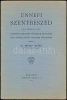 1915-28 dr. Breyer István: Ünnepi Szentbeszéd a Budavári koronázó Főtemplom kilencszáz éves fennállásának jubileumi ünnepségén, pp.:15, 23x16cm + Ünnepi hálaadó istentisztelet nyomtatványa, kihajthatós, 16x24cm