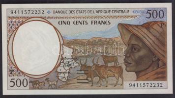 Közép-Afrikai államok/Csád 1994-99. 500F T:I