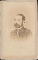 cca 1867 Dr. Fux pesti orvos portréja vizitkártya méretben, 10x6 cm