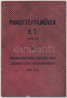 1948 Pamuttextilművek Rt. gyár- és termékismertető prospektusa, magyar-orosz nyelven.