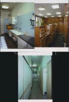 1981 Budapest, III. ker., Vörösvári út 84. sz. alatti gyógyszertár belső fotói, 6 db korabeli professzionális felvételről készült modern nagyítás, adatolva a negatívokat nyilvántartó füzetben volt, 10x15 cm