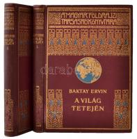 Baktay Ervin: A világ tetején. Kőrösi Csoma Sándor nyomdokain Nyugati Tibetbe. I-II. köt. 60 képpel. A Magyar Földrajzi Társaság Könyvtára. Bp., é. n., Lampel R. Kiadói aranyozott egészvászon-kötésben, szép állapotban. Könyvtári pecséttel.