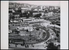 cca 1971 Budapest, Moszkva tér, az első átépítés idején, Kotnyek Antal (1921-1990) fotóriporter hagy...