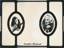 cca 1975 Z. Minácova (Bratislava): Évforduló, vintage fotómontázs, pecséttel jelzett fotóművészeti alkotás, 19x25 cm