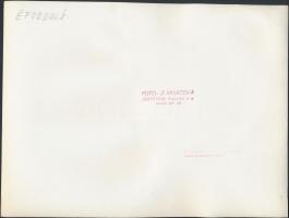 cca 1975 Z. Minácova (Bratislava): Évforduló, vintage fotómontázs, pecséttel jelzett fotóművészeti a...