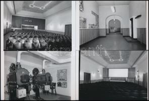 1973 Budapest, FÉNY mozi kívül-belül, 6 db korabeli professzionális felvételről készült modern nagyí...