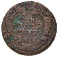 1762K 1kr Cu "Mária Terézia" keskeny "K" verzió T:2-,3 patina
