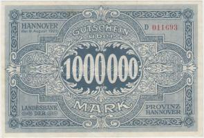 Németország / Weimari Köztársaság / Hannover 1923. 1.000.000M T:III
Germany / Weimar Republic / Han...