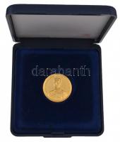 Bognár György (1944-) 1993. "Horthy emlékérem" Au emlékérem dísztokban (6.99g/0.999/23mm) ...