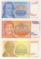 Jugoszlávia 1994. 10-500.000D 7klf T:I