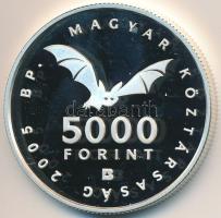 2005. 5000Ft Ag "Aggteleki-karszt barlangjai" T:PP Tanúsítvánnyal!