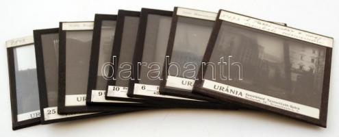 cca 1920 Erdély, az Uránia Szemléltető és Taneszközök Gyára által készített és kiadott 8 db vetíthet...