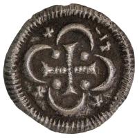 1116-1131. Denár Cu "II. István" (0.4g) T:2 Hungary 1116-1131. Denar Cu "Stephan II" (0.4g) C:XF Huszár 84., Unger I.: 39.(?)