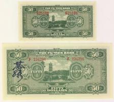 Kína 1920-as évek 50$ (2klf) + 100$ (2 klf) T:I