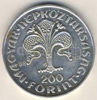 1978. 200Ft Ag "Első magyar aranyforint" T:2