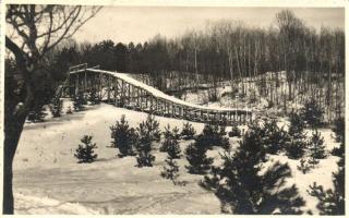 Budapest XII. Svábhegy, Síugró sánc, télen, photo