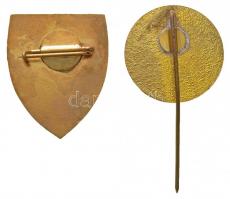 ~1980. "Mezőtúri Fazekasok Népművészeti Háziipari Szövetkezete" műgyantás fém kitűző + 197...