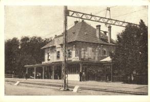 Gödöllő, HÉV állomás, étterem, kiadja Storcz B. Mátyás dohánynagyárus (EK)