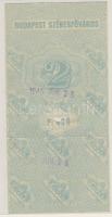 1945. "Budapest Székesfőváros" 2P szükségpénz T:II