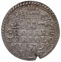 Lengyel Királyság 1598. 3Gr Ag "III. Zsigmond" (2,23g) T:2,2- ph.
Poland 1598. 3 Groschen...