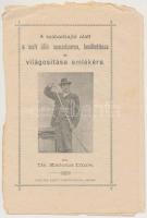 cca 1910 Katona Imre: A szabadsajtó alatt a mult idők nemzetsorsa, besötetitése és világositása emlékére. Szeged, Schulhof Károly. 8 l. Kiadói papírkötésben, az utolsó lap foltos, gyűröttes. 24x16 cm.