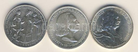 1935-36. 2P Ag "Pázmány-Liszt-Rákóczi" sor (3klf) T:1/2,2