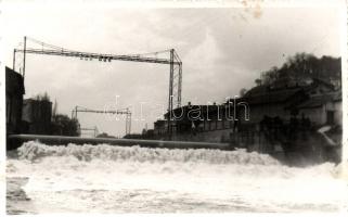 Kolozsvár, Cluj; Gát a Szamoson / dam on river Szamos, photo