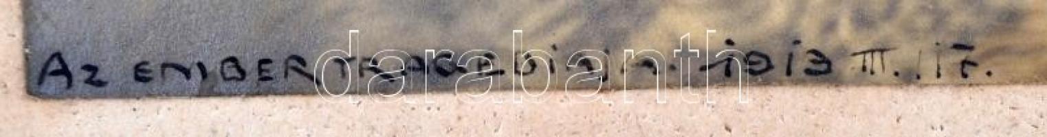 1913. március 17. Az ember tragédiája, valószínűleg diákok előadása, férfi főszereplő Wollák Miklós ...