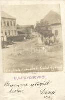 Erdőszentgyörgy, Sangeorgiu de Padure; Elemi Népiskola, Bogdán(?) üzlete / elementary school, shop, photo (Rb)