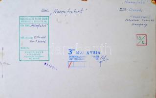 cca 1965 Dezső Pál (Kecskemét): Hazafelé, pecséttel jelzett, feliratozott vintage fotóművészeti alko...