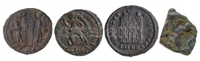 4db klf bronzpénz, közte 3db római T:2-3
4pcs of diff bronze coins, with 3 Roman coins C:XF-F