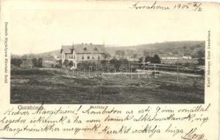 Gurahonc, Gurahont; Vasútállomás, kiadja Schwarz Eszti / railway station (b)