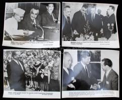 cca 1960-65 Vegyes, politikai élettel kapcsolatos, nagyrész MTI fotók, cca 55db, különböző minőségbe...