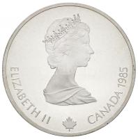Kanada 1985. 20$ Ag "Téli olimpia-gyorskorcsolya" eredeti tokban T:PP Canada 1985. 20 Dollars Ag "Calgary Winter olympic Games/speed skating" in original packing C:PP