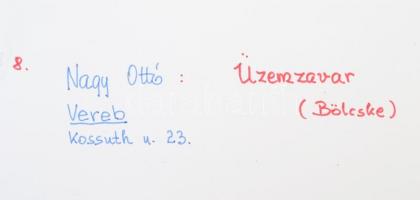 cca 1960 Nagy Ottó (1927-2013): Üzemzavar (aratás Bölcskén), feliratozott vintage fotóművészeti alko...