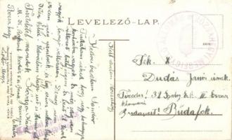 Rózsahegy, Ruzomberok; Likavai vár, a hátoldalon alkalmi bélyegzéssel, kiadja Valuch János / castle,...