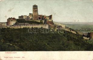 Trencsén, Trencin; vár, kiadja Gansel Lipót / castle (EB)