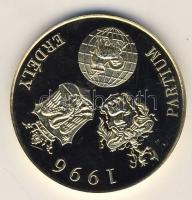 1996. "Magyar Reformátusok III. Világtalálkozója-Erdély" aranyozott fém emlékérem T:PP