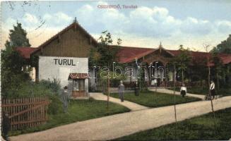 Csízfürdő, Cíz Kupele; Turul-lak, képeslapfüzetből / villa, from postcard booklet