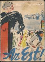 1935  Az Est 1910-1935 történelem fényképekben, fotókkal teli nyomtatvány, 28x21cm