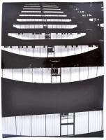 cca 1975 Dr. Lenkei Antalné: Ablakok, feliratozott vintage fotóművészeti alkotás, 40x30 cm