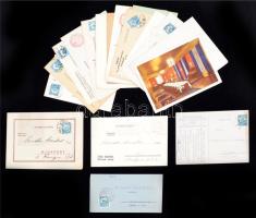 cca 1930 Vegyes reklám tétel, mindenféle apró reklámnyomtatványokkal,  cca 20db, különféle méretben és minőségben, cca 11x17cm