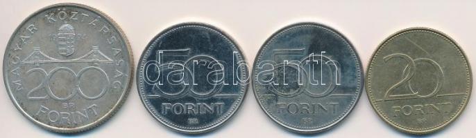 1994. 200Ft Ag "Deák" + 2003. 20Ft "Deák" + 2004. 50Ft "Magyarország az EU ...