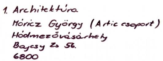 cca 1980 Móricz György: Architektúra, feliratozott vintage fotóművészeti alkotás, 30x40 cm