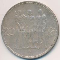 Csehszlovákia 1933. 20K Ag "Ipar, mezőgazdaság, üzlet" T:2
Czechoslovakia 1933. 20 Korun ...