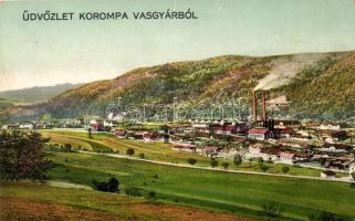 Korompa, Krompachy; vasgyár / ironworks (non PC)(fa)