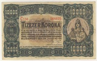 1923. 10000K "Magyar Pénzjegy.." T:II/III